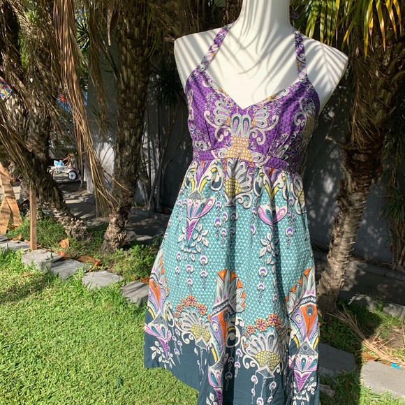 “EXPRESS YOURSELF” Dress by Express 💜💛💚 - Picture 3 of 8